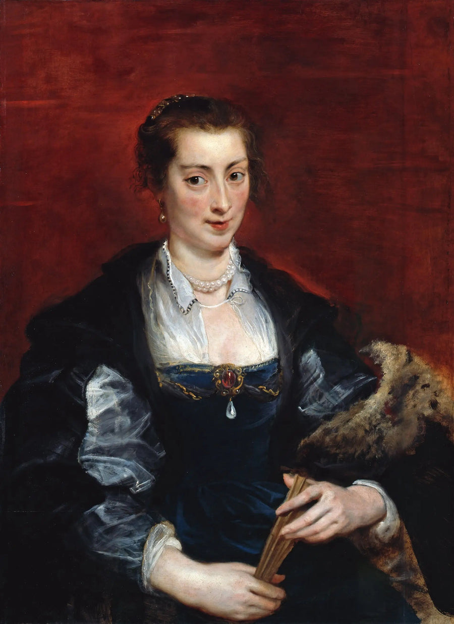 Porträt einer Frau, traditionell identifiziert als Isabella Brant - Peter Paul Rubens