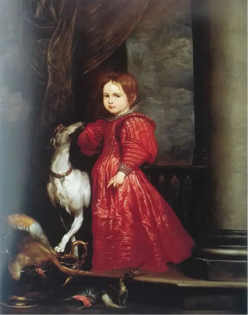 Portrait eines Mädchens in Diana - Antoine van Dyck