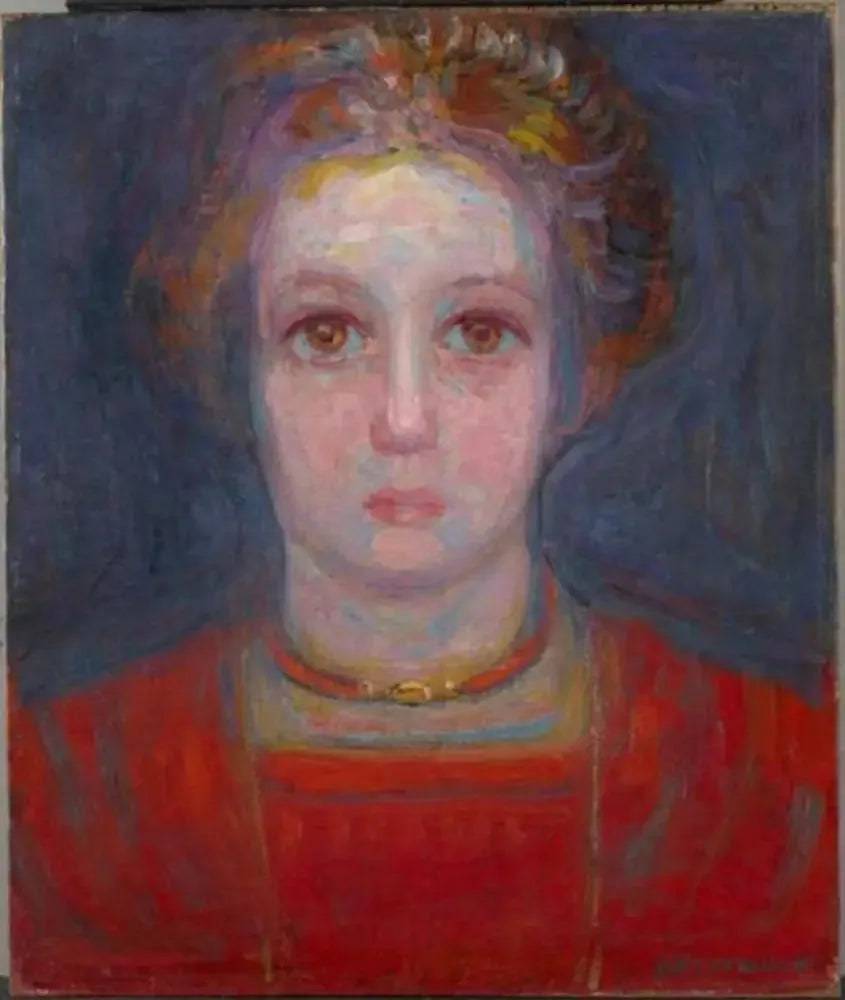 Porträt eines Mädchens in Rot - Piet Mondrian