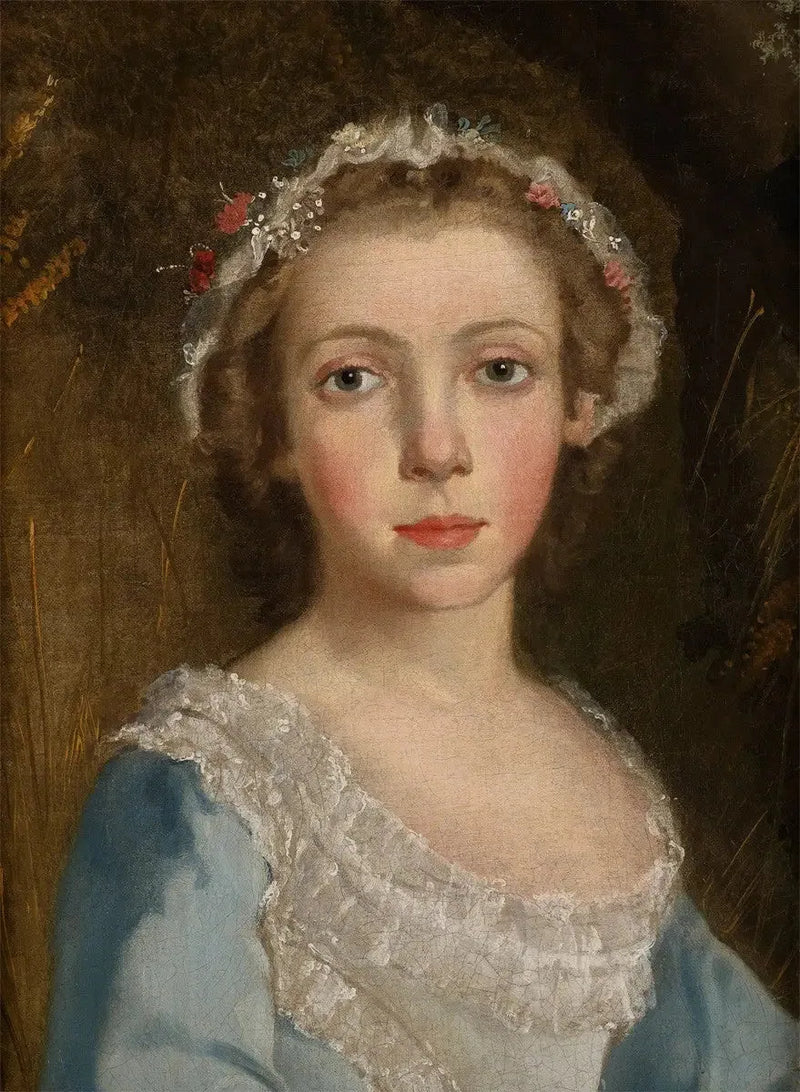 Portrait eines Mädchens (Fragment von „Portrait eines Jungen und eines Mädchens“) - Thomas Gainsborough