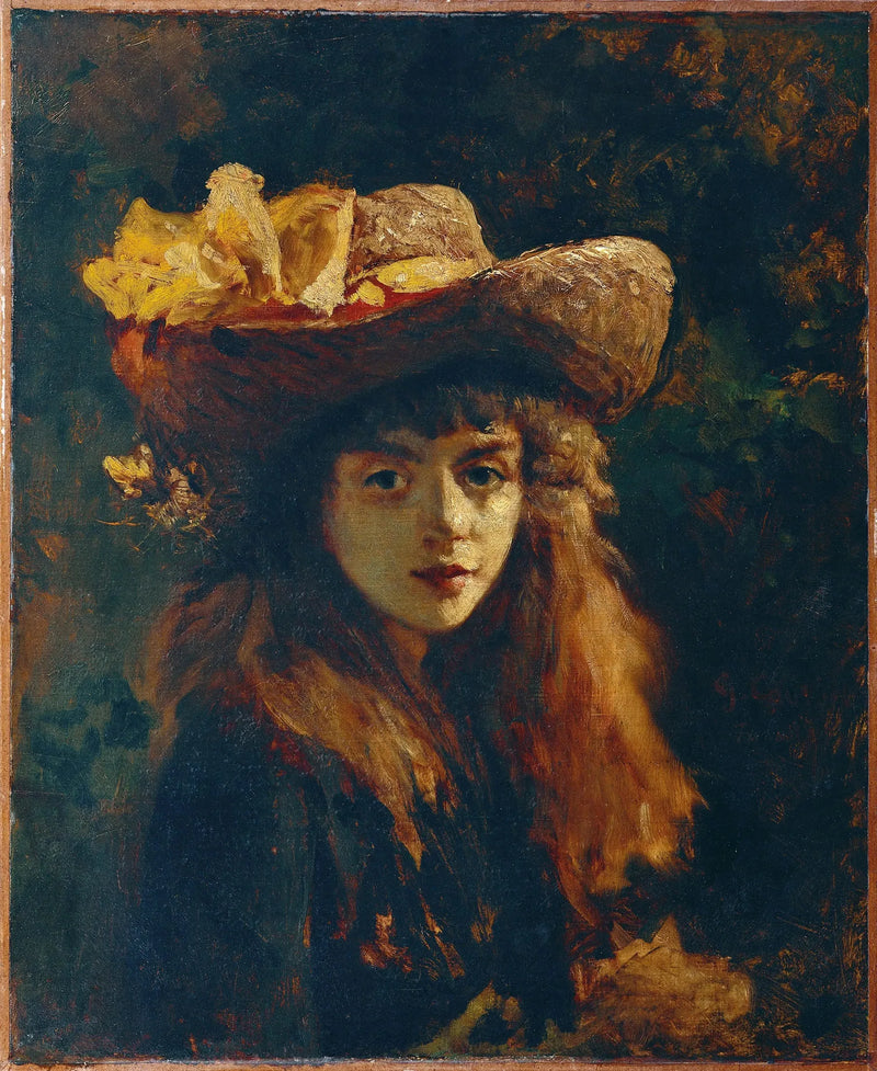 Porträt eines Mädchens - Gustave Courbet
