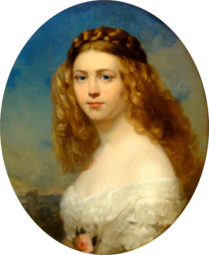 Porträt einer jungen polnischen Aristokratin (die Prinzessin Zofia Odescalchi, geboren Branicka?) - Franz Xaver Winterhalter