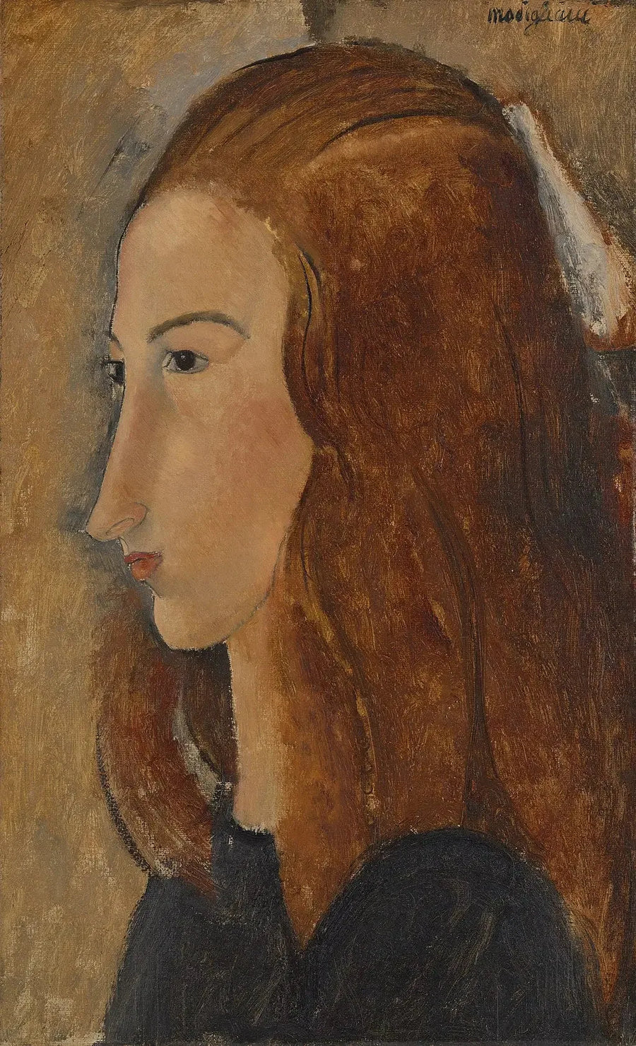 Porträt einer jungen Frau - Amedeo Modigliani