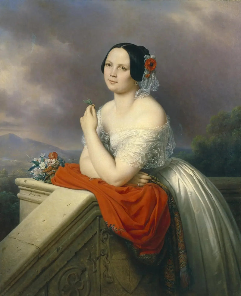 Portrait einer jungen Frau - Charles de Steuben