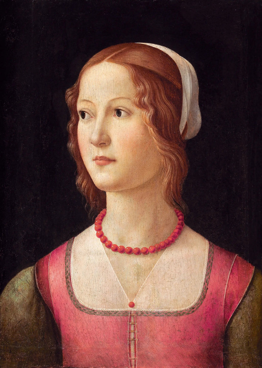 Porträt einer jungen Frau - Domenico Ghirlandaio