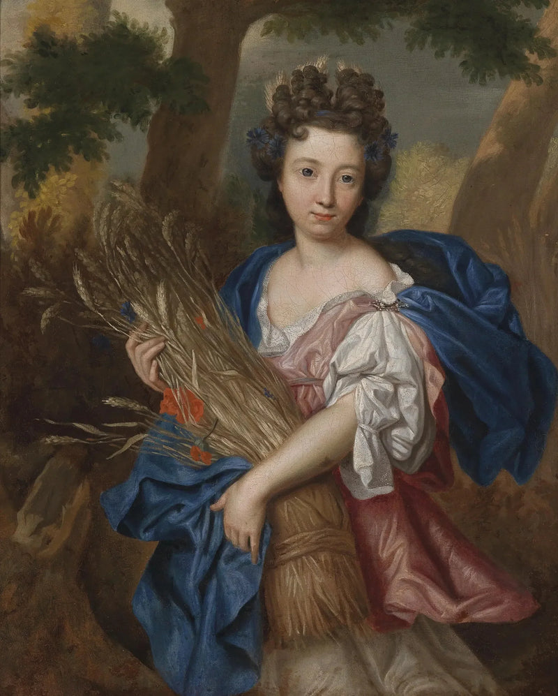 Porträt einer jungen Frau in Ceres - Pierre Mignard