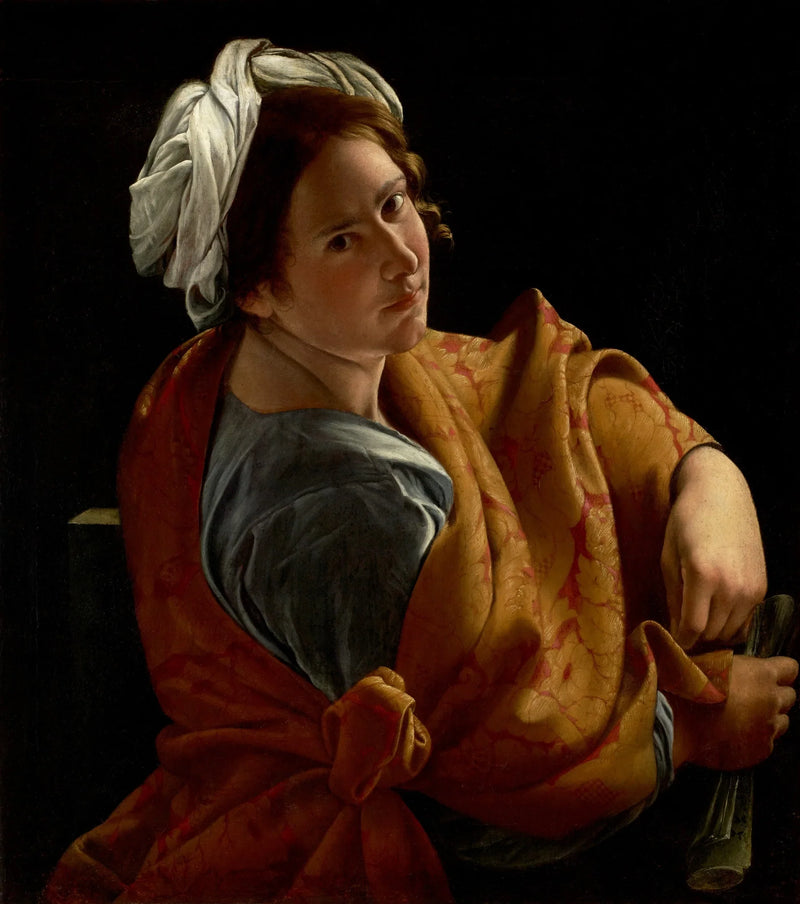 Porträt einer jungen Frau in Sibyllenpose - Orazio Gentileschi