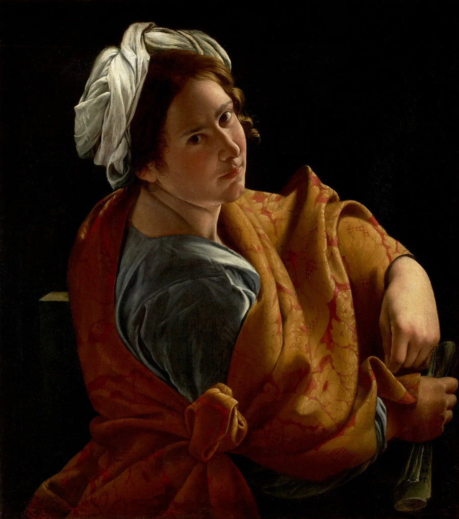 Porträt einer jungen Frau in Sibyllenpose - Orazio Gentileschi