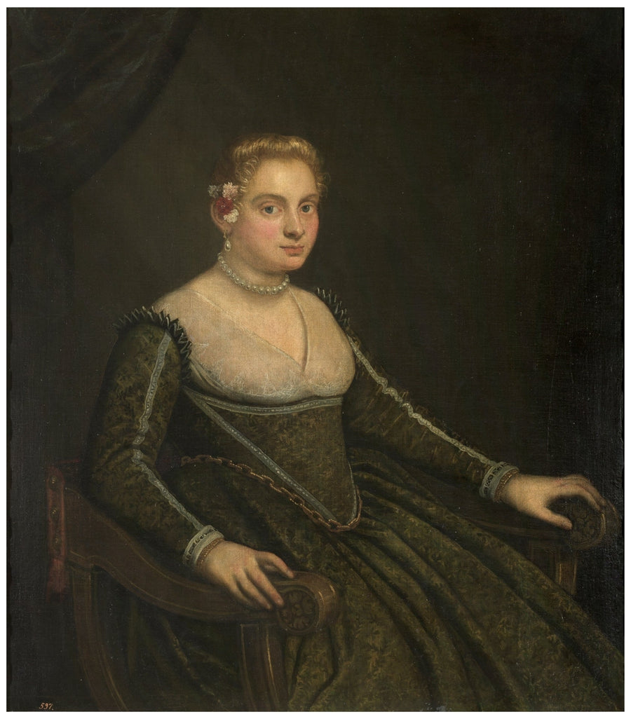 Porträt einer jungen Frau - Jacopo Tintoretto