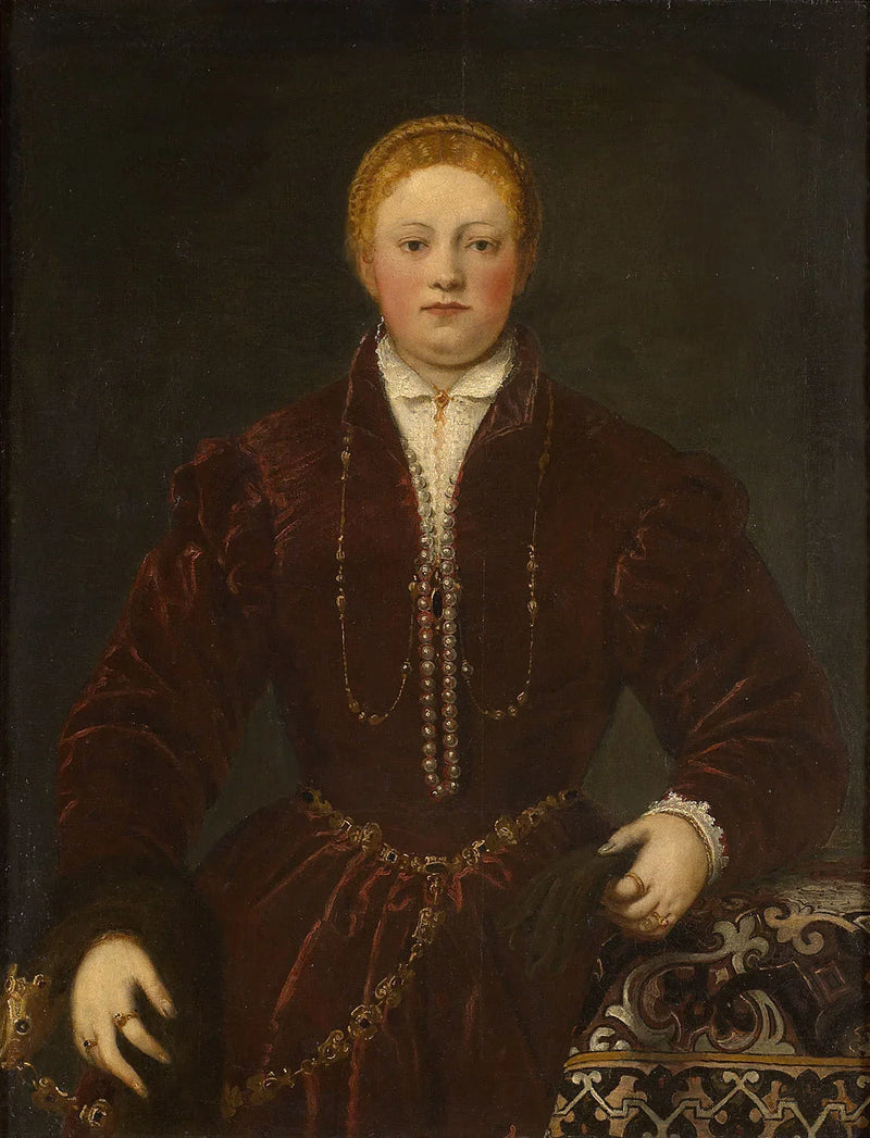 Porträt einer jungen Frau - Jacopo Tintoretto