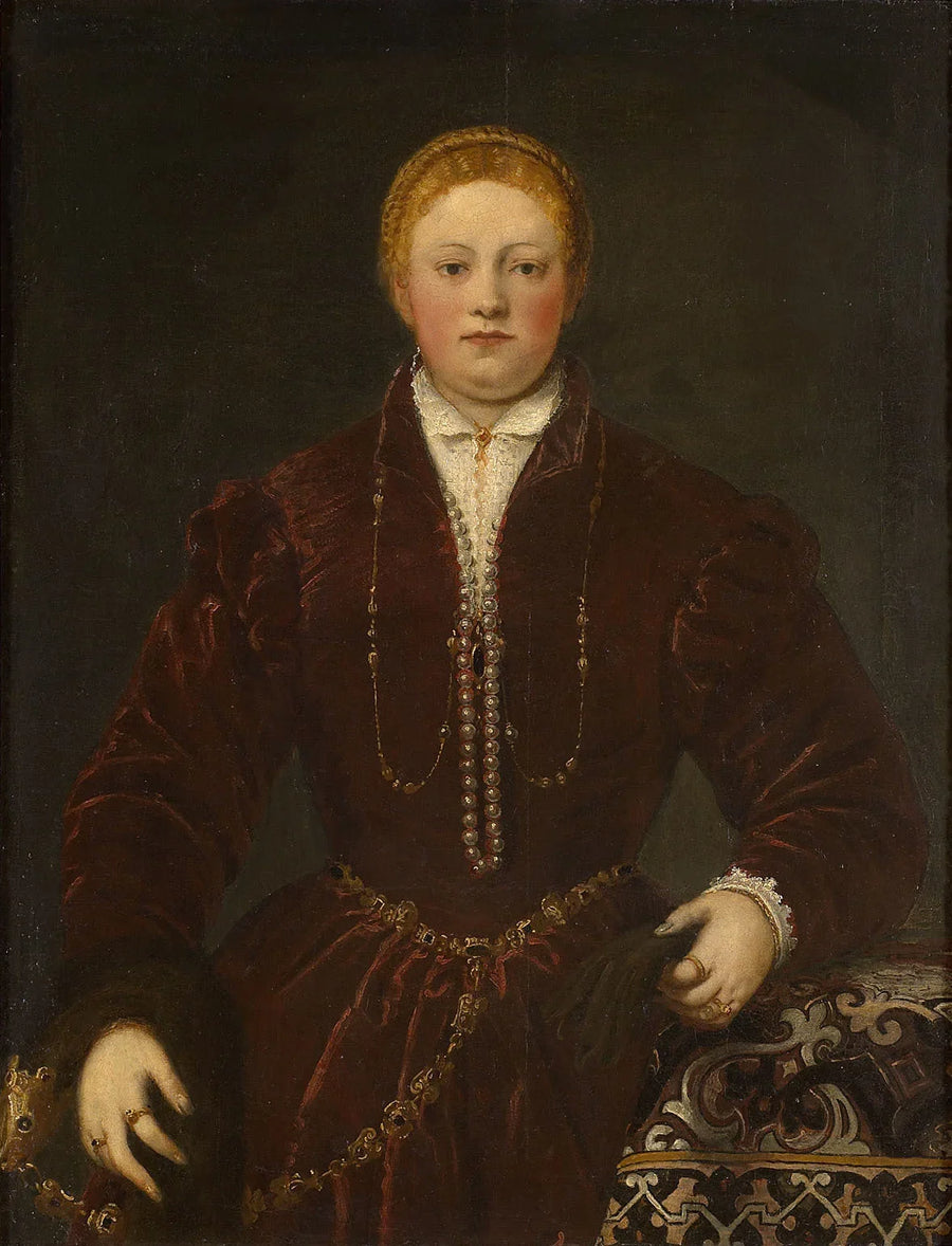 Porträt einer jungen Frau - Jacopo Tintoretto