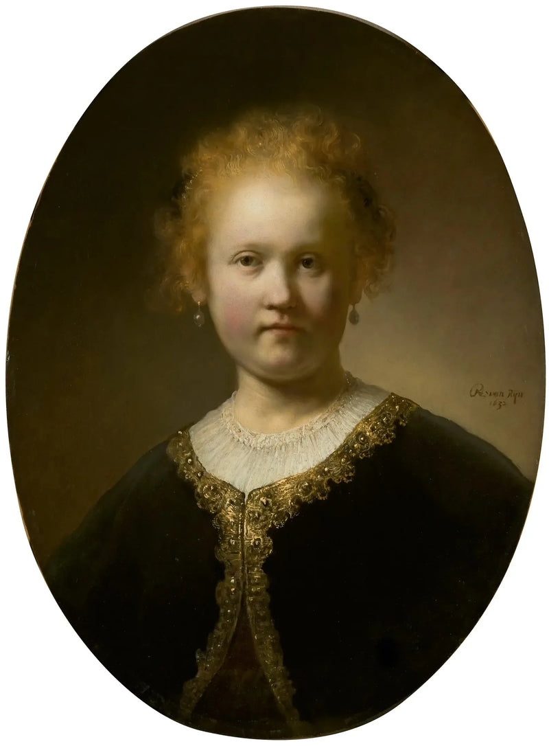 Porträt einer jungen Frau. - Rembrandt