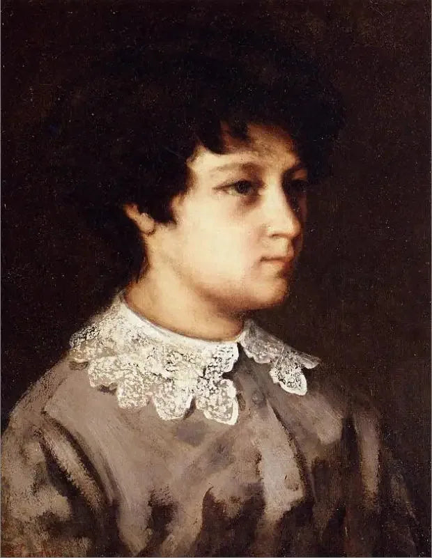 Porträt eines jungen Mädchens aus Salins - Gustave Courbet
