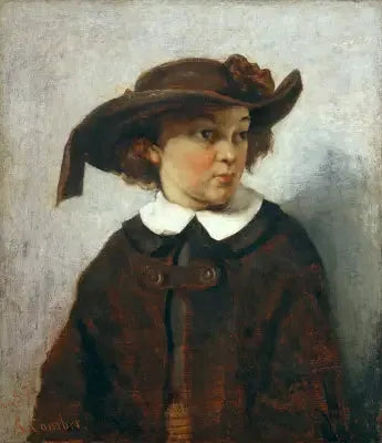 Porträt eines jungen Mädchens - Gustave Courbet