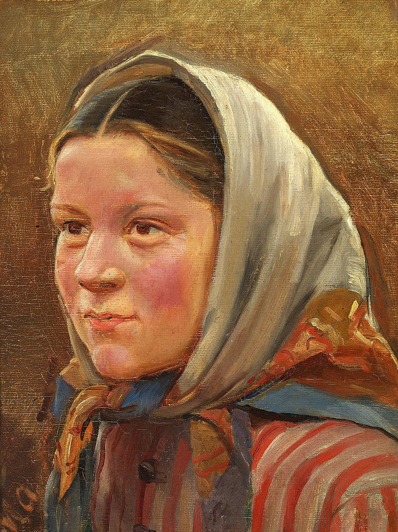 Porträt einer jungen Fischerin. – Michael Peter Ancher