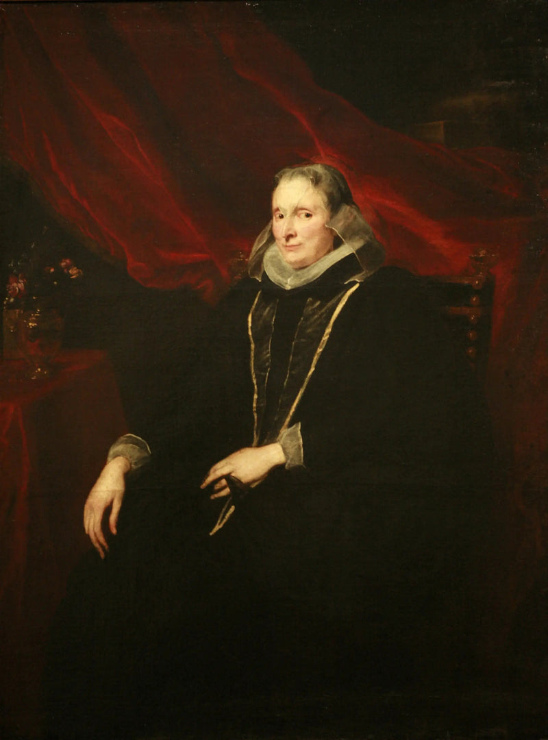 Portrait einer adligen Genueserin - Antoine van Dyck