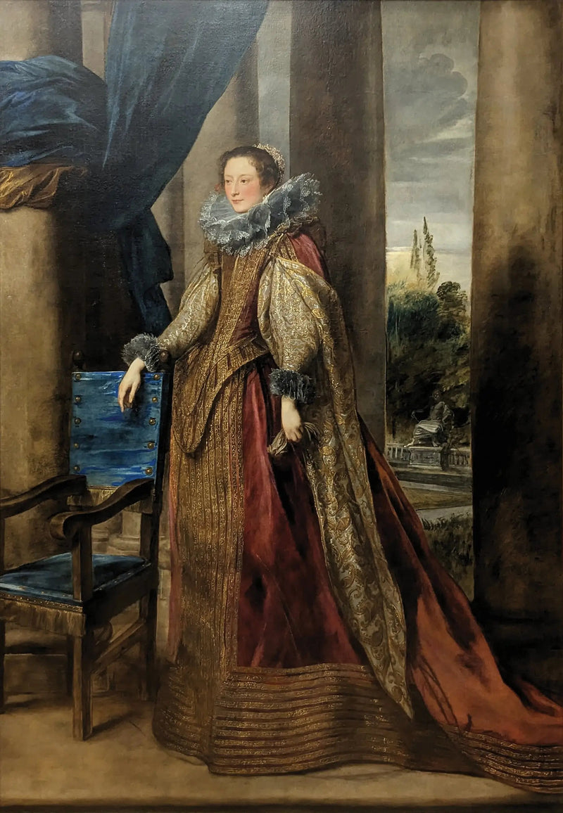 Portrait einer adligen Genueserin - Antoine van Dyck