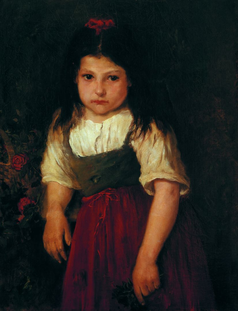 Portrait d'une petite fille - Mihály Munkácsy image 1 reproduction réalisée par Alpha Reproduction