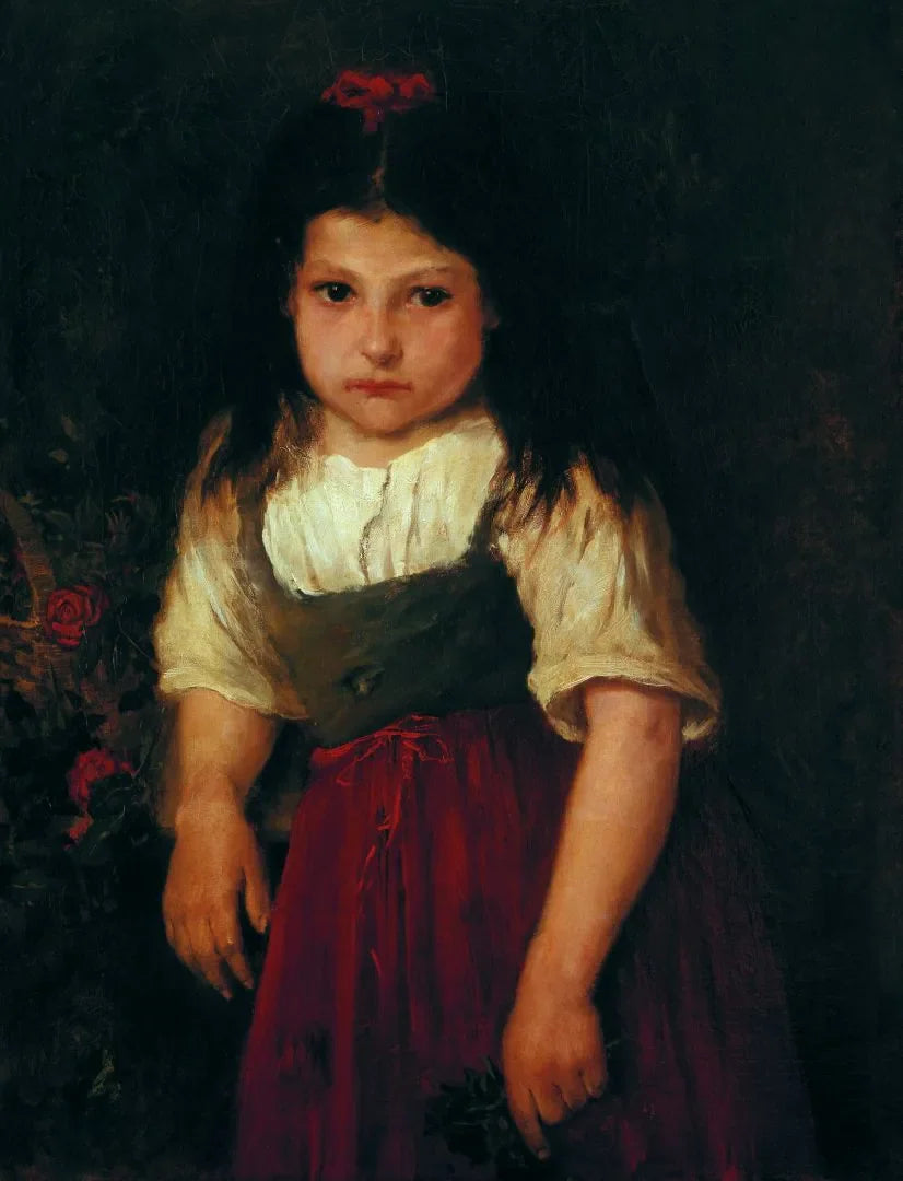 Portrait d'une petite fille - Mihály Munkácsy image 1 reproduction réalisée par Alpha Reproduction