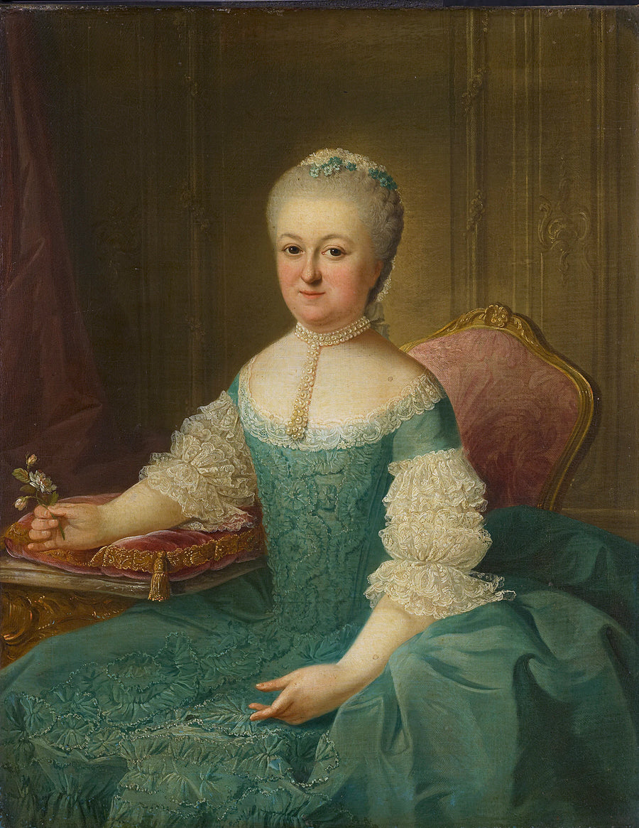 Portrait d'une dame de la famille van de Poll, probablement Anna Maria Dedel (1729-79), épouse de Jan van de Poll - Guillaume de Spinny