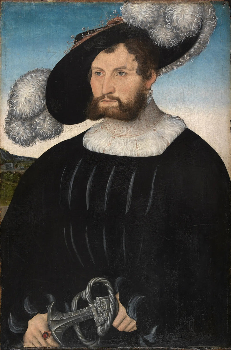 Porträt von A. de Rechenberg - Lucas Cranach der Ältere