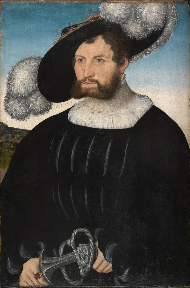 Porträt von A. de Rechenberg - Lucas Cranach der Ältere