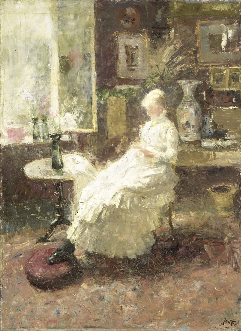 Porträt von Annie Toorop-Hall in Lissadell, im Surrey - Jan Toorop