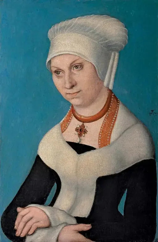 Porträt von Barbara, Herzogin von Sachsen (1471-1539) - Lucas Cranach der Ältere