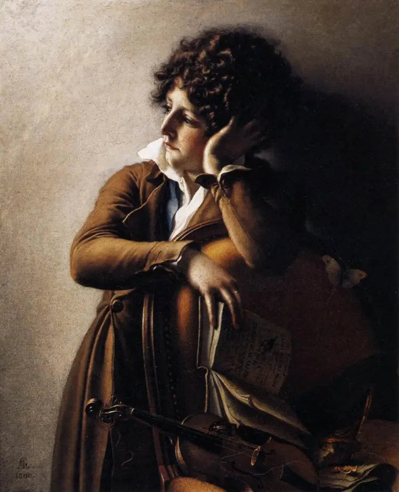 Portrait von Benoît Agnès Trioson (1790 – 1804), genannt „Ruhehaus“ - Anne-Louis Girodet