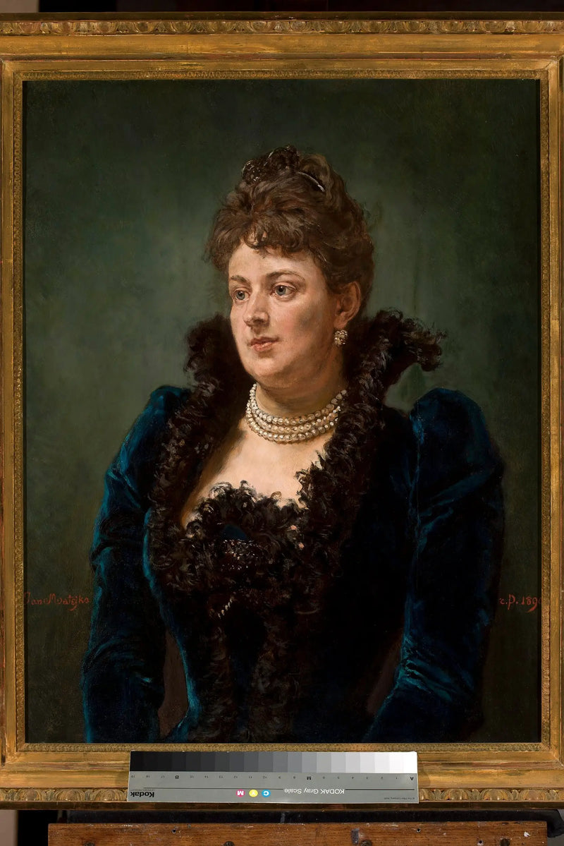 Portrait von Bona Ossowiecka - Jan Matejko