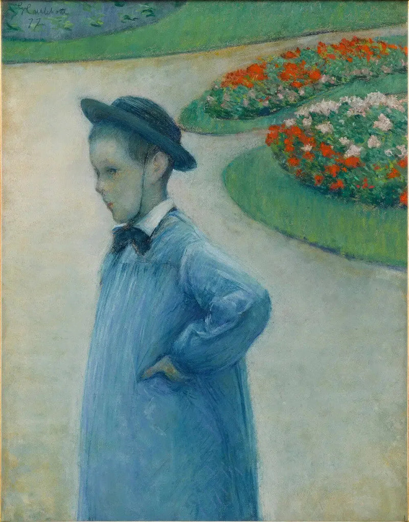 Porträt von Camille Daurelle im Garten von Yerre - Gustave Caillebotte