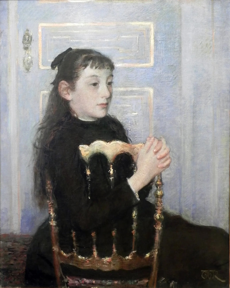 Portrait von Camille van Mons - Théo van Rysselberghe
