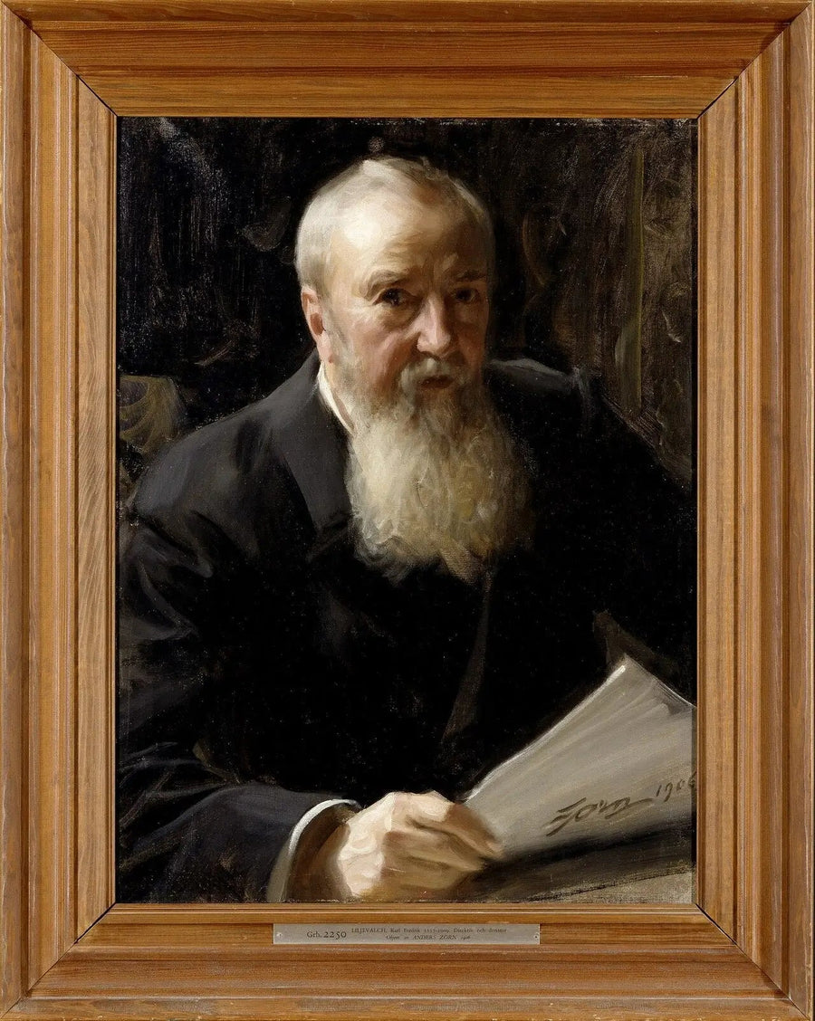 Portrait von Carl Fredrik Liljevalch - Anders Zorn