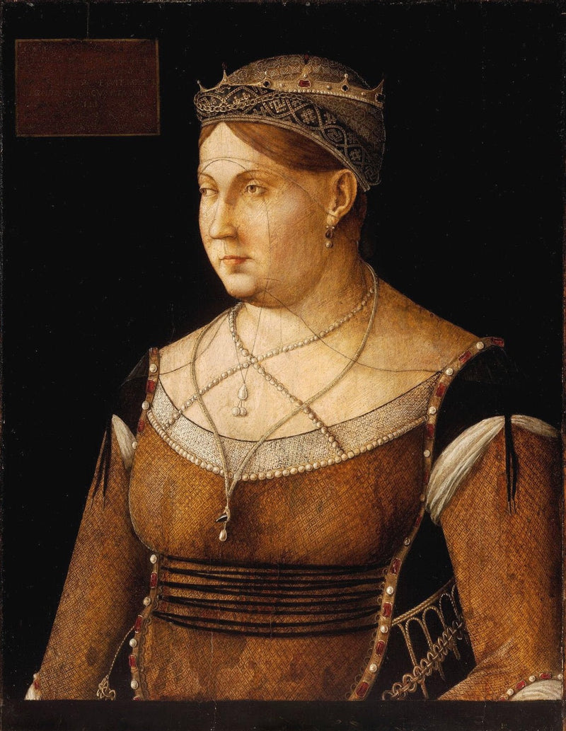 Portrait von Catherine Cornaro, Königin von Zypern - Gentile Bellini