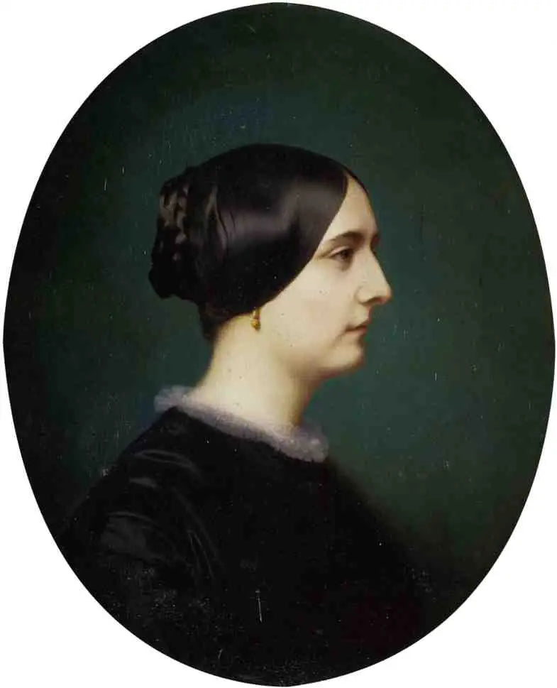 Porträt von Cécile Vitet im Profil - Jean-Léon Gérôme