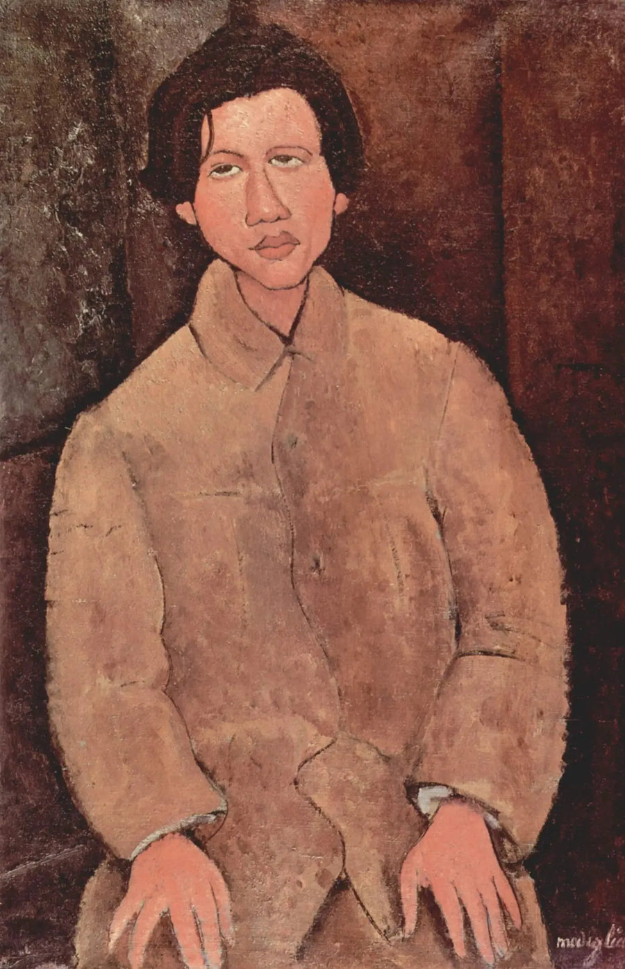 Porträt von Chaïm Soutine - Amedeo Modigliani