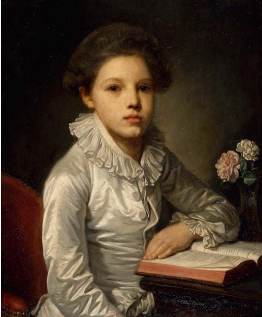 Porträt von Charles-Étienne de Bourgevin de Vialart, Graf von Saint-Morys, Kind - Jean-Baptiste Greuze
