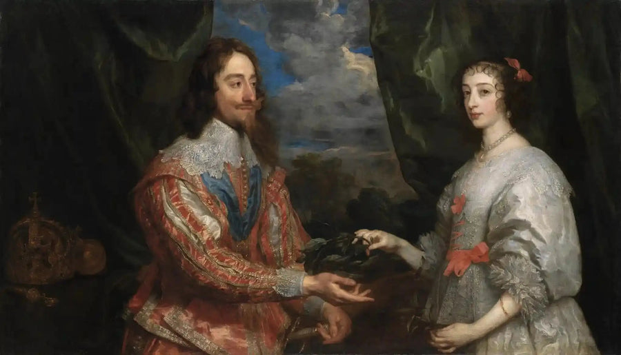 Portrait von Karl I. und Königin Henriette-Marie - Antoine van Dyck