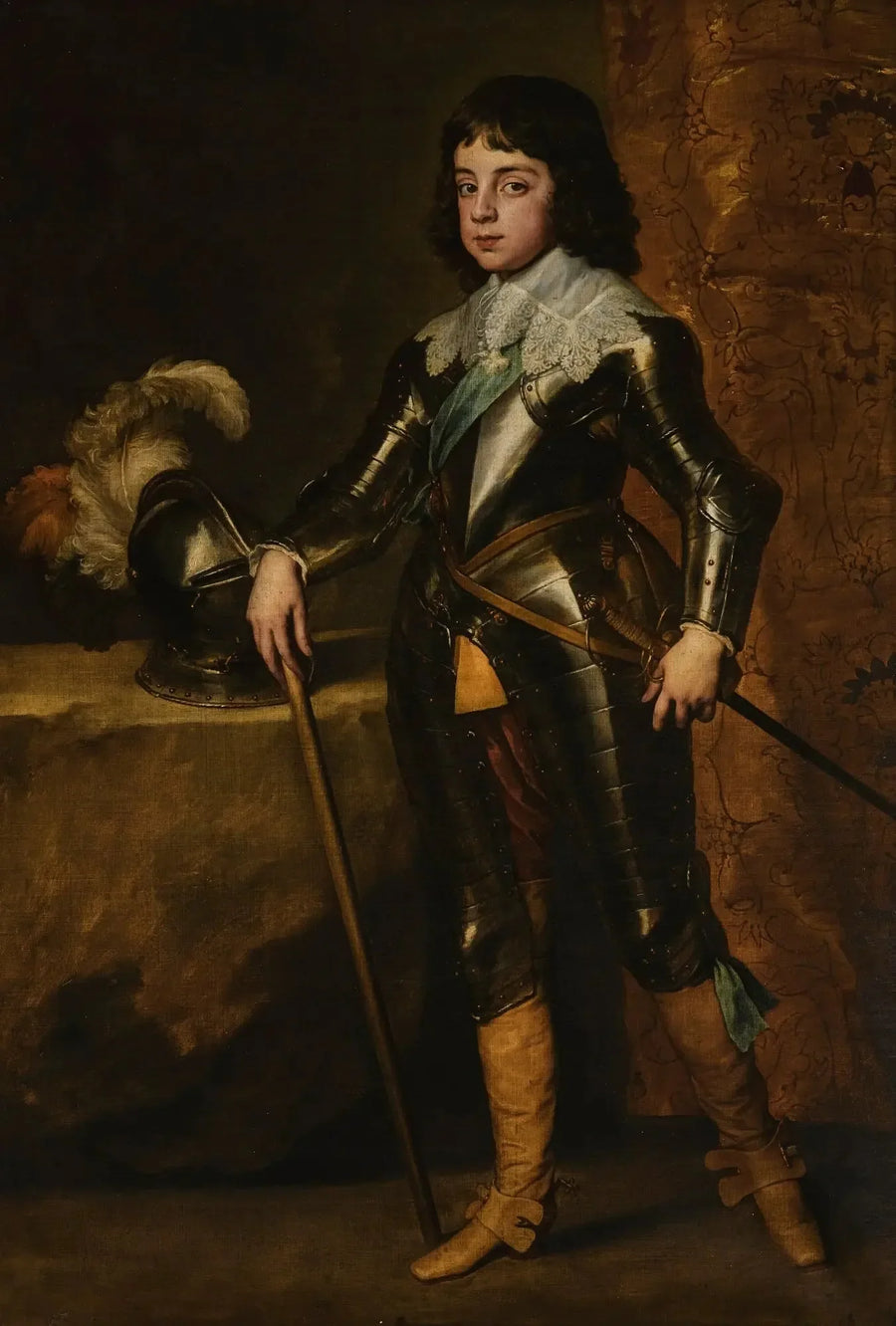Porträt von Charles II als Prinz von Wales - Antoine van Dyck