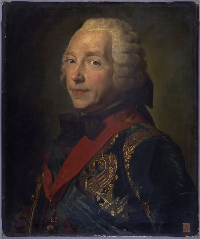 Portrait von Charles-Louis-Auguste Fouquet, Herzog von Belle-Isle (1684-1761), Marshal Frankreichs - Maurice-Quentin de La Tour