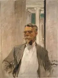 Porträt von Charles M. Kurtz, Gründungsdirektor der Albright Art Gallery (1905-1909) - Joaquín Sorolla