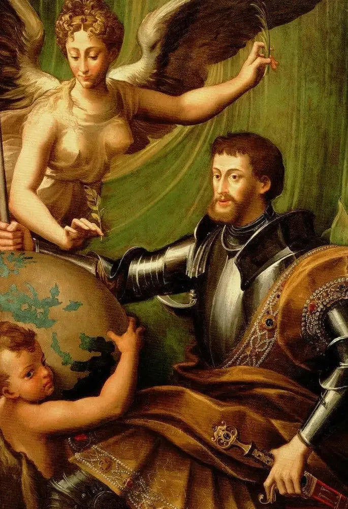 Porträt von Karl V. - Parmigianino