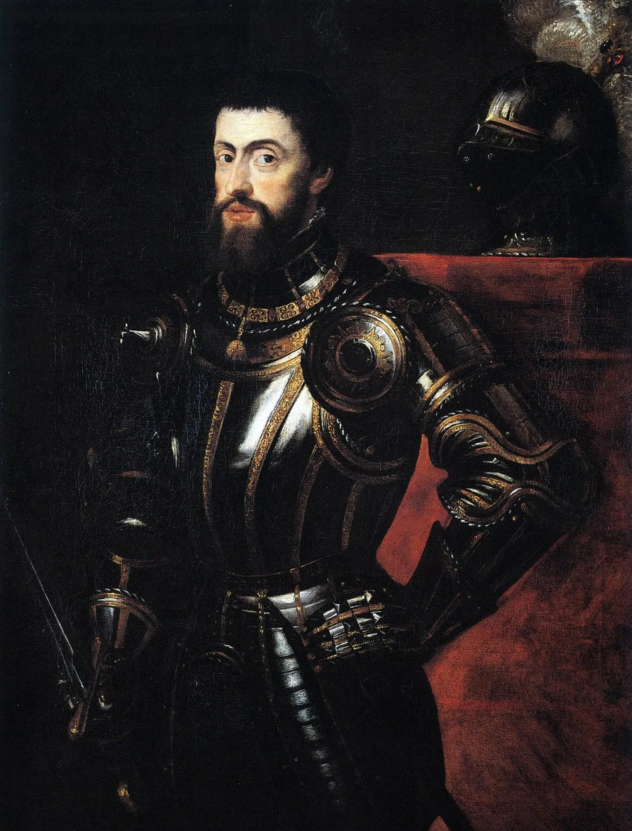 Porträt von Karl V. - Peter Paul Rubens