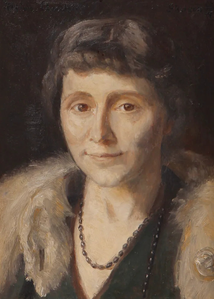 Porträt von Cornelia Elisabeth Bech. -Michael Peter Ancher