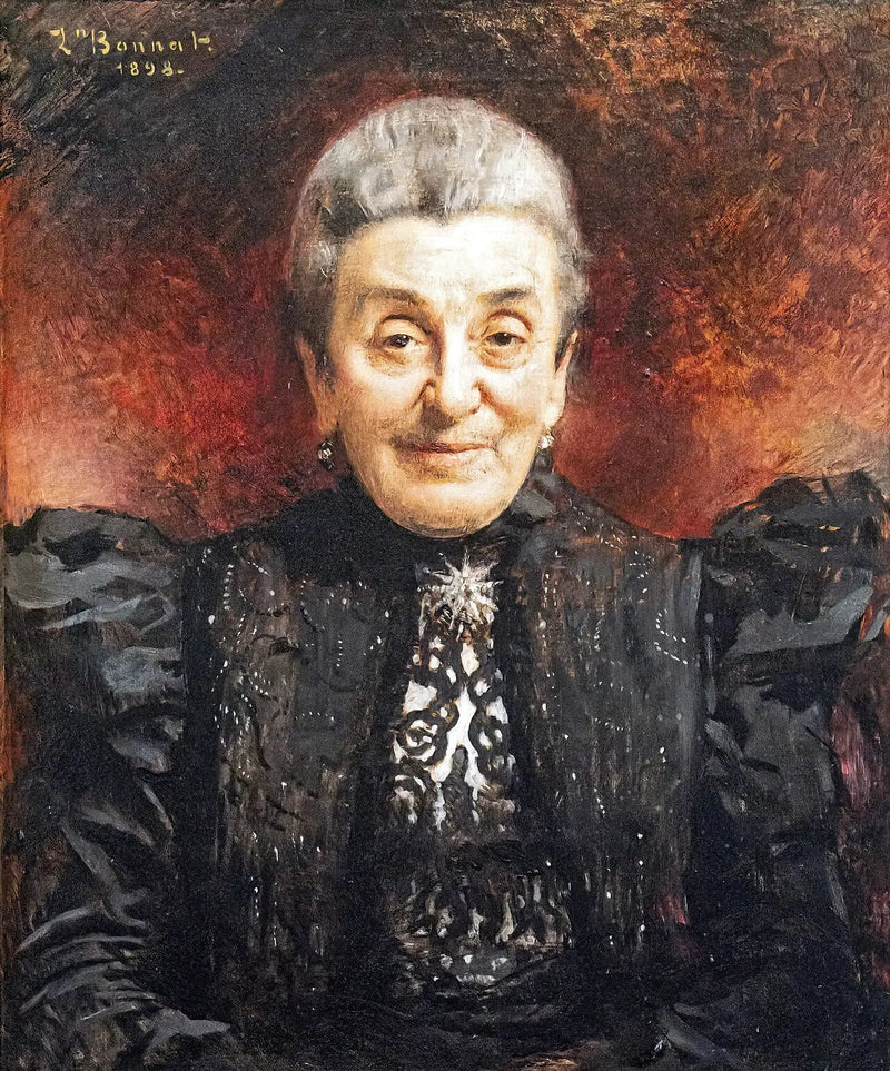 Porträt einer älteren Dame - Léon Bonnat
