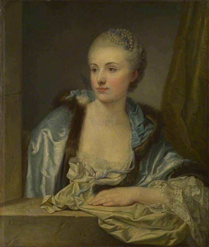Porträt einer Dame (Madame de Gléon?) - Jean-Baptiste Greuze
