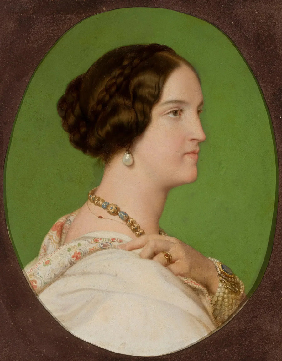 Portrait de Delfina Potocka (1807-1877) - Paul Delaroche image 1 copie peinte à la main à l’huile