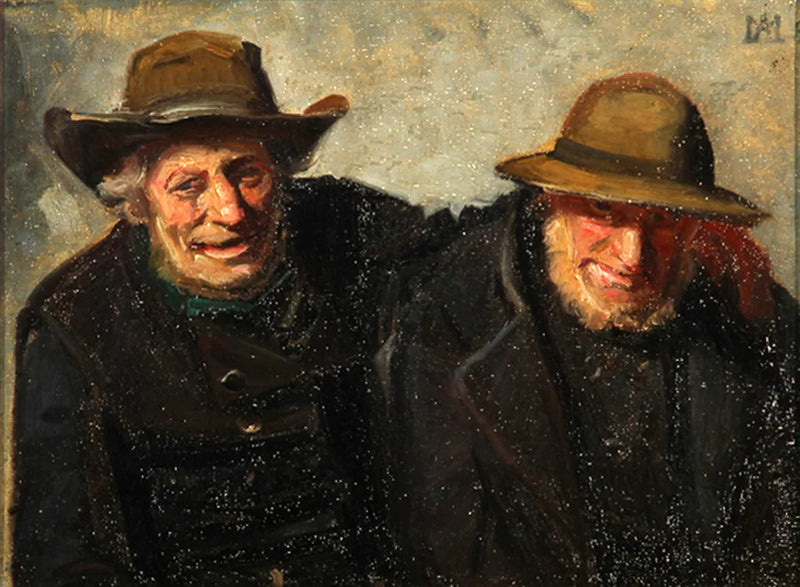 Porträt zweier Freunde, Fischer aus Skagen. – Michael Peter Ancher