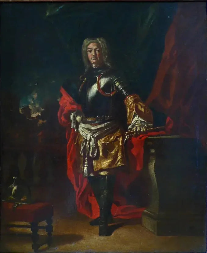 Porträt von Diego d'Aragona Pignatelli in Uniform eines Kuirassier-Generals - Francesco Solimena