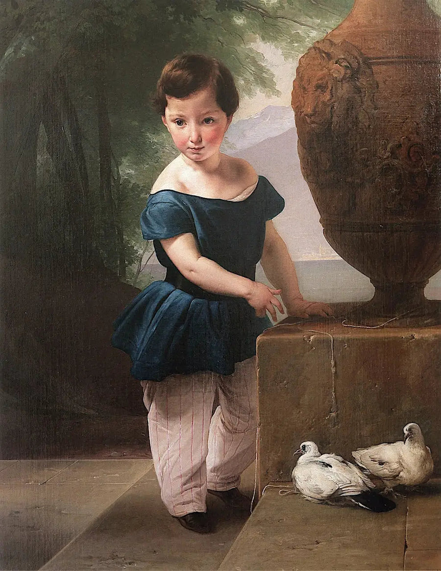 Portrait de Don Giulio Vigoni enfant - Francesco Hayez
